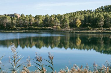 Lagunas de Ruidera, İspanya 'da manzara