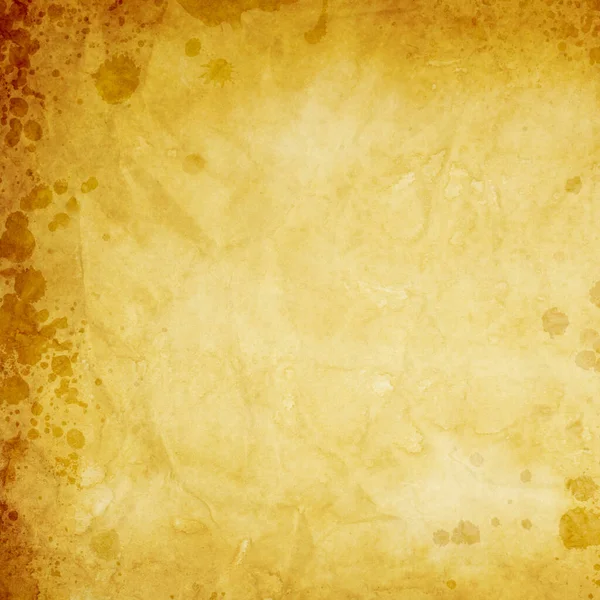 Old Yellowish Paper Texture Background Stains — Stock Photo, Image
