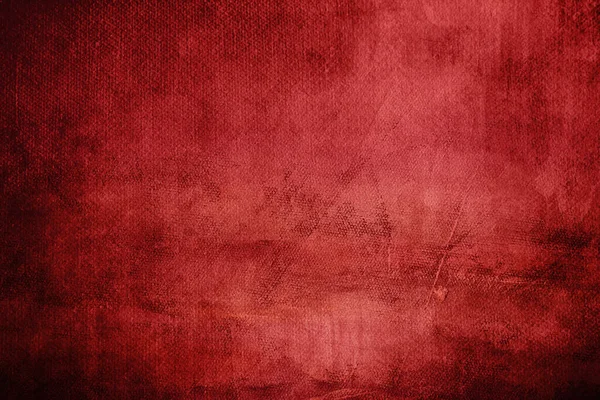 Fond Abstrait Rouge Sur Toile Texture — Photo