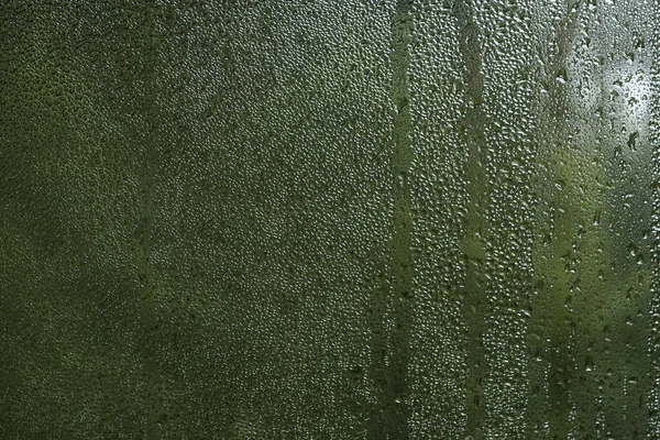 Gotículas Condensação Vidro Janela Natureza Fundo Abstrato — Fotografia de Stock