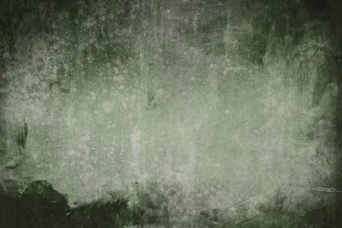 Yeşil kirli duvar arkaplanı veya dokusu 