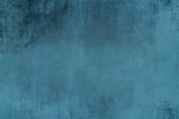 憂うつな青いグランジの壁の背景 — ストック写真