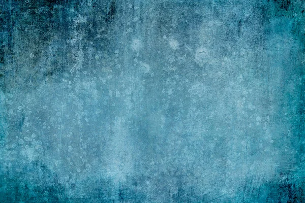 Trápí Modrá Grungy Zeď Pozadí — Stock fotografie