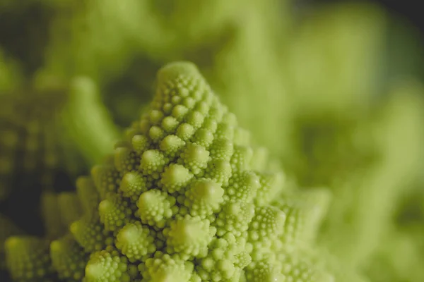 Romanesco Brokkoli Vagy Római Karfiol Közelről — Stock Fotó