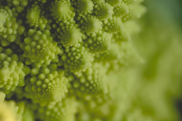 Detail Der Fraktalen Geometrie Romanesco Brokkoli — Stockfoto