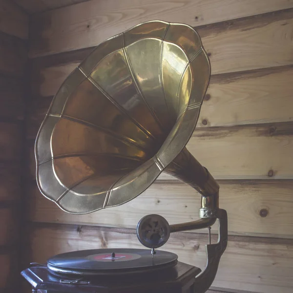 Old Gramophone Close View — Stock Photo, Image