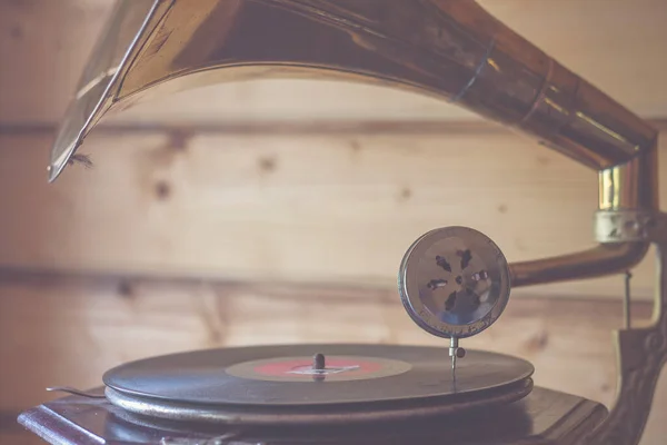 Old Gramophone Close View — Stock Photo, Image