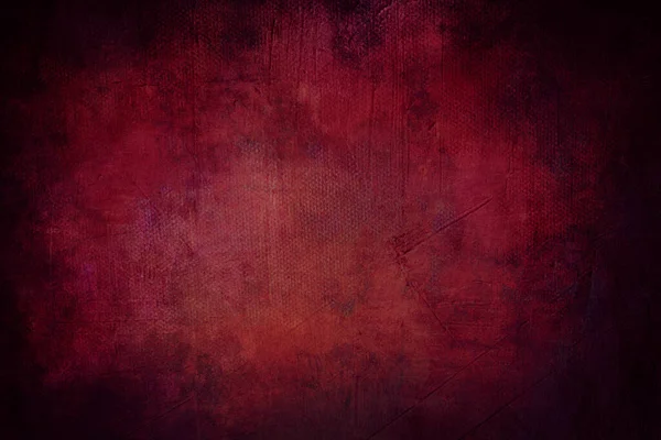 Rode Grunge Achtergrond Textuur Met Zwarte Vignet Randen — Stockfoto