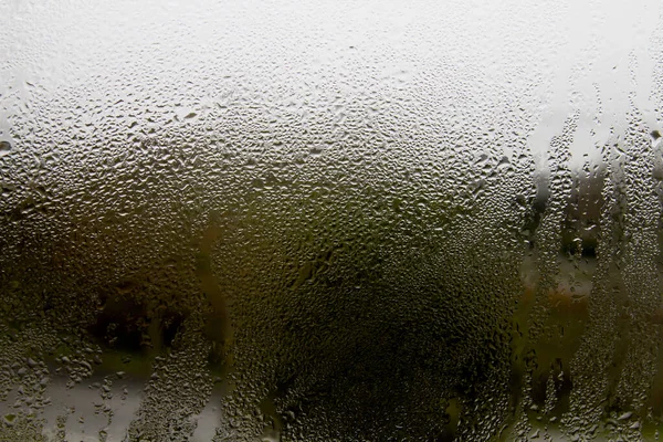 Raindrops Glass Window — Stock Photo, Image