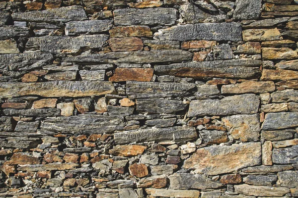 Velho Muro Pedra Tradicional Galiza Espanha — Fotografia de Stock