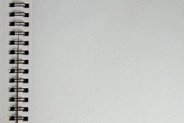 Prázdné Kreslení Akvarel Notebook Kroužky — Stock fotografie