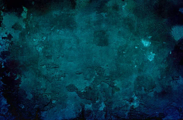 Vieux Fond Texture Murale Grunge Bleu — Photo