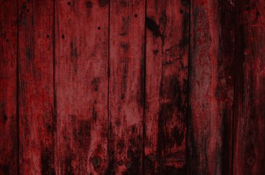Eski kırmızı ahşap duvar 
