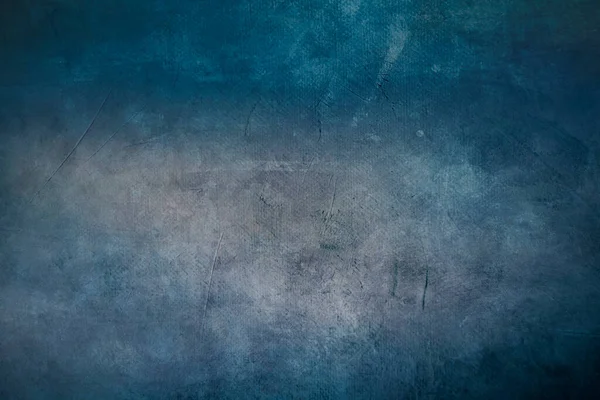 Blue Grungy Canvas Background Texture — Stock Photo, Image