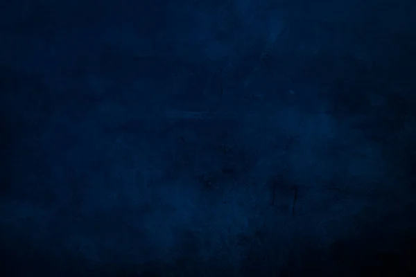 Dark Blauwe Grungy Canvas Achtergrond Textuur Met Donkere Vignet — Stockfoto