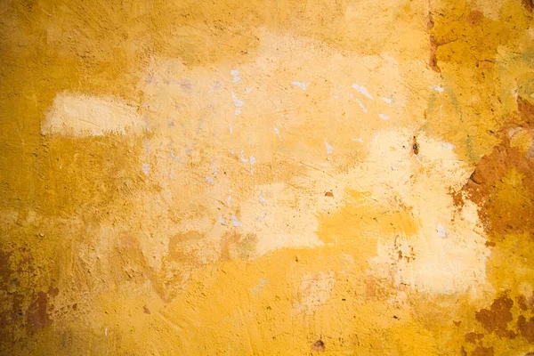 Old Yellow Wall Background Texture — Stock Photo, Image