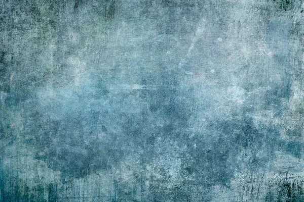 Splattered Blue Paint Grungy Canvas Backdrop — Stock Photo, Image