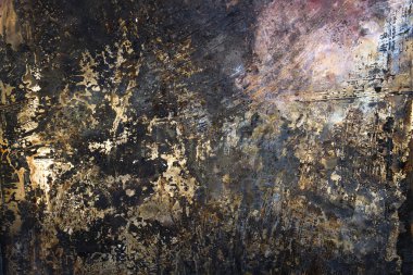 Eski yanmış metalik kaplama kirli arka plan