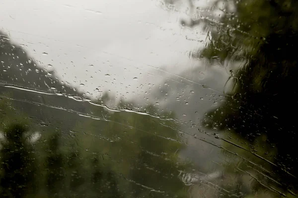 Fahrt Regen Archivbild — Stockfoto