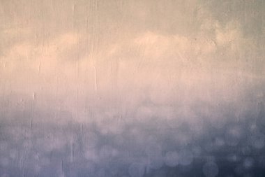 soyut mor ve turuncu gökyüzü arkaplanı üzerine bulutları boyuyor