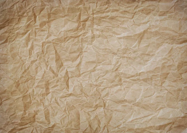 Kırışık Kraft Kağıt Arkaplan Doku — Stok fotoğraf