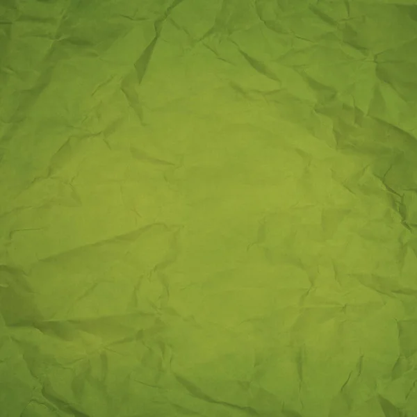 Jasně Zelený Vrásčitý Papír Textura Nebo Pozadí — Stock fotografie