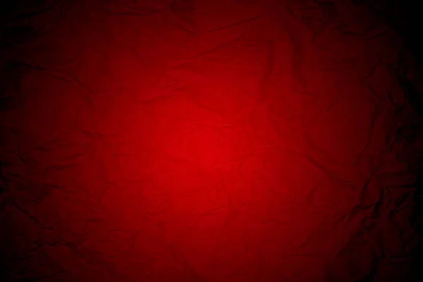 Hoja Papel Arrugada Roja Con Bordes Viñeta Negro — Foto de Stock