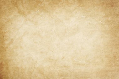  Vignette kenarlıklı eski Kraft kağıt dokusu veya arkaplanı 