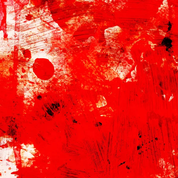 Grunge Red Background Splashes Square Format — Stock Photo, Image