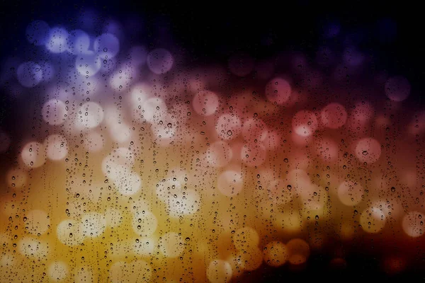 Краплі Вікні Фіолетовий Абстрактний Фон — стокове фото