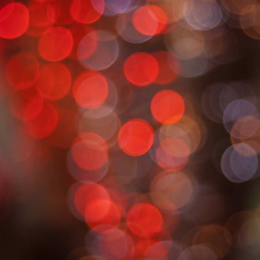 simli bokeh ışıklarıyla kırmızı soyut arkaplan 