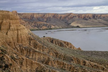 Barrancas de Burujon 'daki manzara, Toledo, İspanya