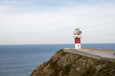 Galiçya, İspanya 'daki Ortegal Burnu' ndaki deniz feneri.
