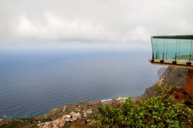 Mirador de Abrante 'de cam geçit, La Gomera, Kanarya Adaları, İspanya