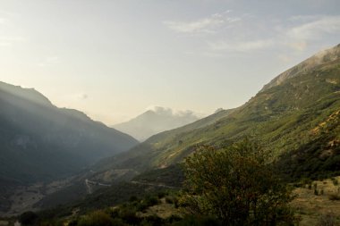 İspanya 'nın Asturias kentindeki dağlar
