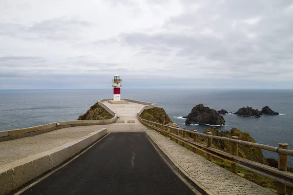 Маяк Cabo Ortegal Coruna Spain — стоковое фото