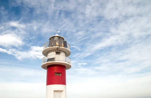 Phare Avec Panneaux Solaires Cabo Ortegal Galice Espagne — Photo