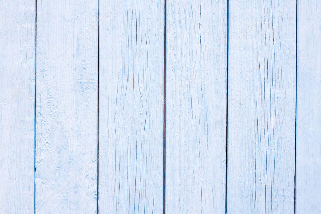 Texture of beautiful bright blue knot-free boards. Blue template under the text. Background for design. Background from boards all in focus. For cover for a song or album of a musician