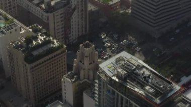 Los Angeles şehir merkezindeki çatı katının manzarası, Gün Işığı 