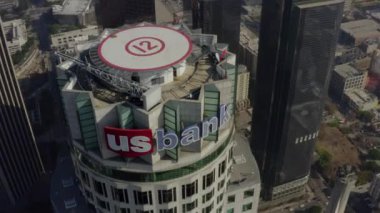 ABD Bank Tower, Los Angeles, Kaliforniya 'da gökdelen, Gün Işığı' na yakın. 