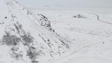 İzlanda 'da Kara Kayalıklar, Kar, Soğuk, Kuzey Kutup Bölgesi' ne doğru