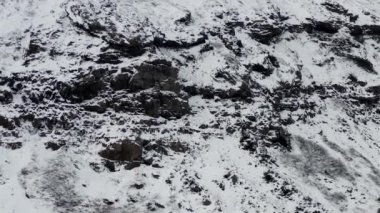 İzlanda 'da Kara Kayalıklı Pamuk Prenses Dağı, Kar, Soğuk, Kuzey Kutbu