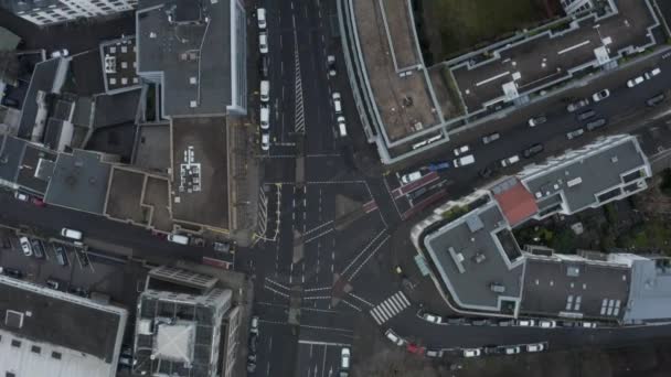 AERIAL: Slow Overhead Shot of Cologne City w Niemczech — Wideo stockowe
