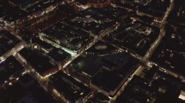 Akşamları Şehrin Yavaş Çekimi, Köln, Almanya 