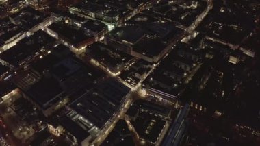 Akşamları Şehrin Yavaş Çekimi, Köln, Almanya 