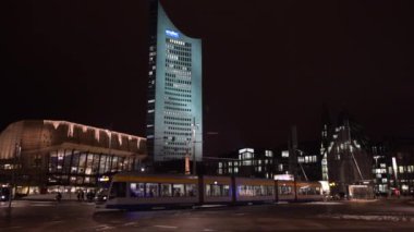 Leipzig MDR Binası Tramvay, Leipzig, Almanya 