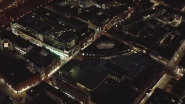 Akşamları Şehrin Yavaş Çekimi, Köln, Almanya 