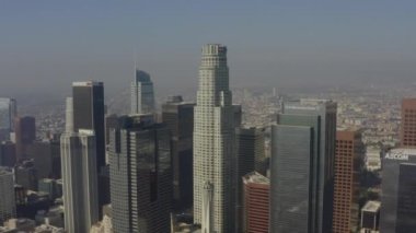 ABD Bank Tower, Los Angeles, Kaliforniya 'da gökdelen, Gün Işığı' na yakın. 