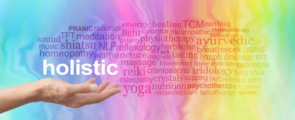 Holistic Therapy Word Cloud Stock Image