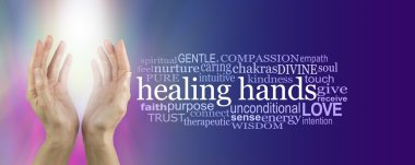 Healing Hands Word Cloud  clipart